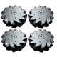 Mecanum Omni Directional Wheel Set (4 Pieces) -254mm,Steel